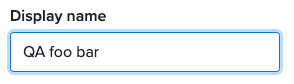 Update display name