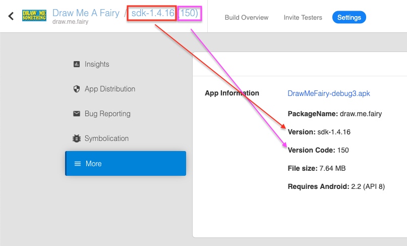 Android version numbering